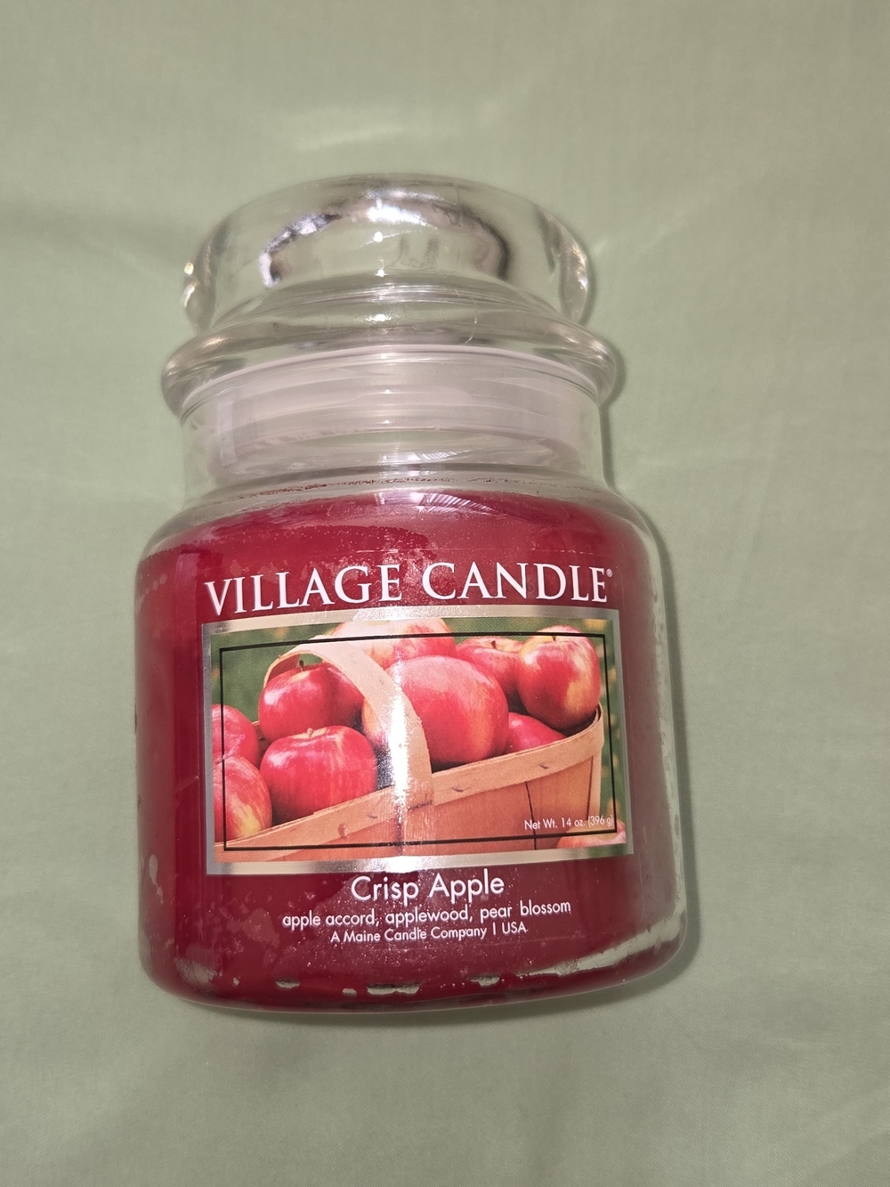 Village Candle Crisp Apple Scented Jar Candle